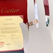 Okify Cartier Love Ring 3 Diamond 5.5mm Rose Gold  - 6