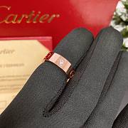 Okify Cartier Love Ring 3 Diamond 5.5mm Rose Gold  - 4