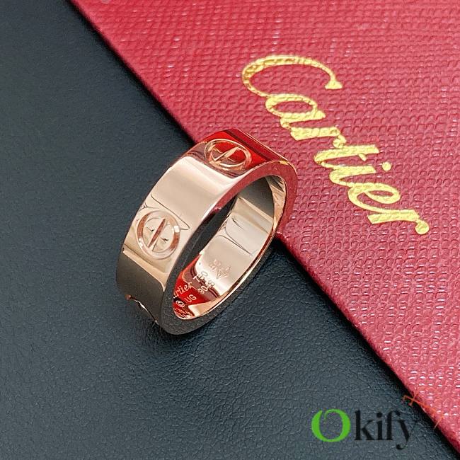 Okify Cartier Love Ring 5.5mm Rose Gold - 1