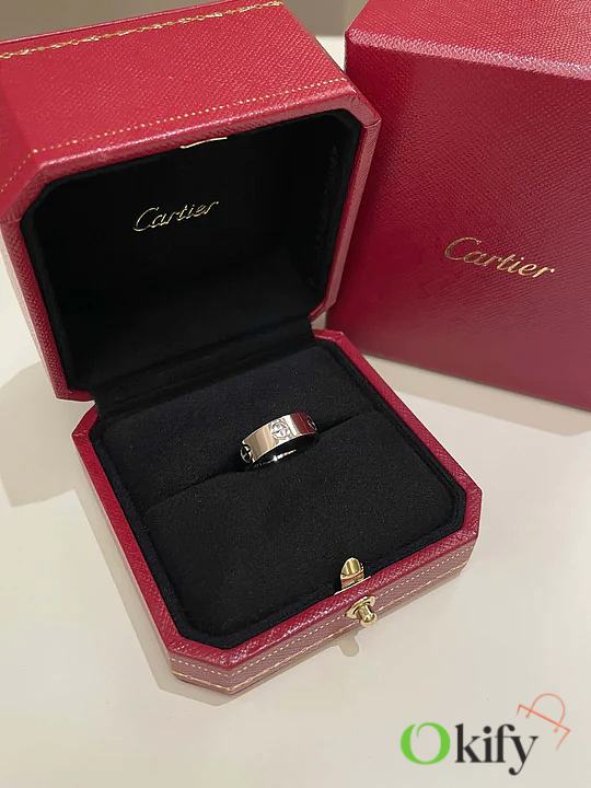 Okify Cartier Love Ring White Gold - 1