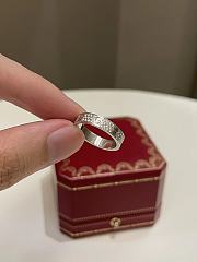 Okify Cartier Love Diamond Paved Ring White Gold - 6