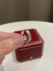 Okify Cartier Love Diamond Paved Ring White Gold - 4
