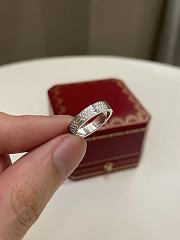 Okify Cartier Love Diamond Paved Ring White Gold - 5