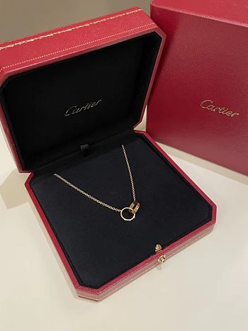 Okify Cartier Love Necklace Rose Gold