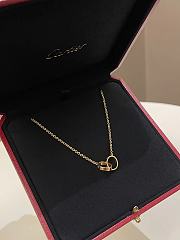 Okify Cartier Love Necklace Rose Gold - 6