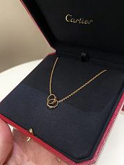 Okify Cartier Love Necklace Rose Gold - 5