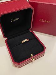 Okify Cartier Love Wedding Band Ring Rose Gold - 1