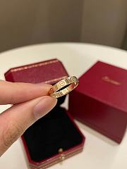 Okify Cartier Love Wedding Band Ring Rose Gold - 4