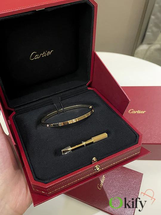 Okify Cartier Love Bracelet 6 Diamonds Yellow Gold - 1