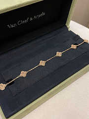 Okify VCA Sweet Alhambra 6 Motifs Bracelet Rose Gold - 2