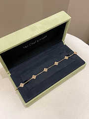 Okify VCA Sweet Alhambra 6 Motifs Bracelet Rose Gold - 3