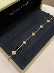 Okify VCA Sweet Alhambra 6 Motifs Bracelet Rose Gold - 5