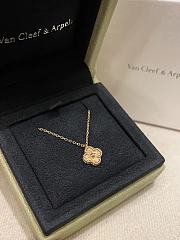 Okify VCA Sweet Alhambra Necklace Rose Gold Guilloche - 1