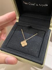 Okify VCA Sweet Alhambra Necklace Rose Gold Guilloche - 5