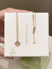 Okify VCA Sweet Alhambra Necklace Rose Gold Guilloche - 3