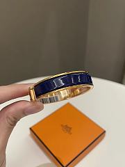 Okify Hermes Clic H Bracelet Blue Imerial  - 4