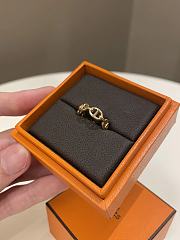 Okify Hermes Bague Ca Enchainee Ring Rose Gold - 2