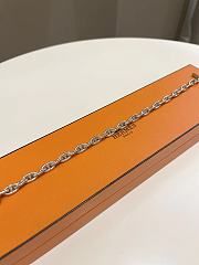 Okify Hermes Chain D Ancre Bracelet 925 Silver - 5