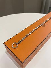 Okify Hermes Chain D Ancre Bracelet 925 Silver - 2