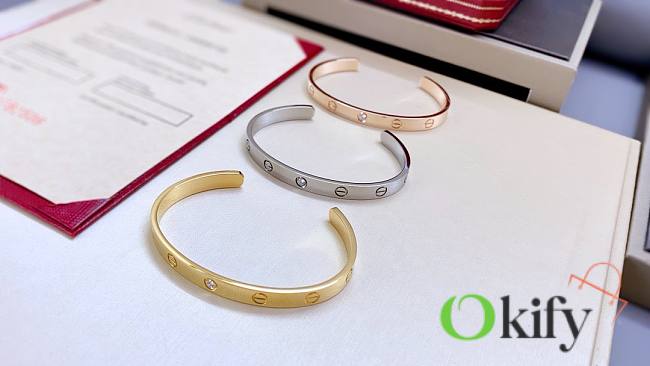 Okify Cartier Love Bracelet 1 Diamond 6.1mm  - 1