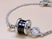 Okify Bvlgari Save The Children Bracelet Silver Black Ceramic - 4