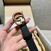 Okify Gucci Leather Belt with Double G Buckle 20mm - 4