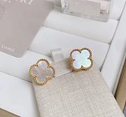 Okify VCA Vintage Alhambra Earrings Yellow Gold - 5