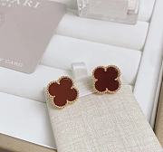 Okify VCA Vintage Alhambra Earrings Yellow Gold - 3