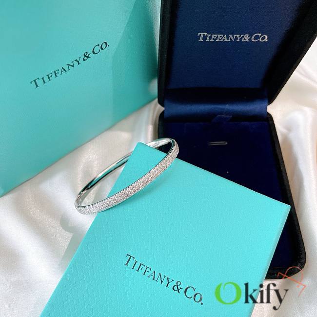 Okify Tiffany Metro Three Row Hinged Bangle - 1