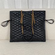 Okify YSL Pochon Matelasse Leather Shoulder Bag in Black - 1
