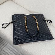 Okify YSL Pochon Matelasse Leather Shoulder Bag in Black - 6