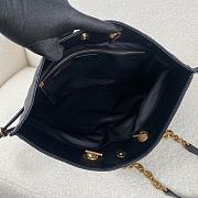 Okify YSL Pochon Matelasse Leather Shoulder Bag in Black - 5