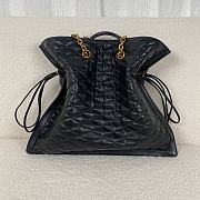 Okify YSL Pochon Matelasse Leather Shoulder Bag in Black - 3