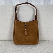 Okify YSL Le 5 A 7 Supple Small Suede Brown Caramel - 1