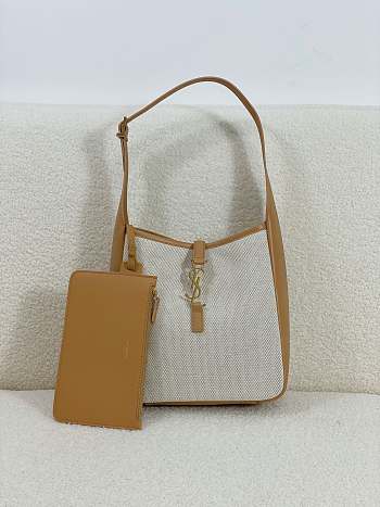 Okify YSL Le 5 A 7 Small Bag Soft Canvas and Smooth Leather