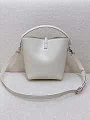 Okify YSL Le 37 Small in Shiny Leather White - 6