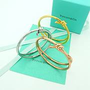 Okify Tiffany Knot Double Row Hinged Bangle - 1