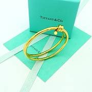 Okify Tiffany Knot Double Row Hinged Bangle - 5