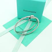 Okify Tiffany Knot Double Row Hinged Bangle - 4