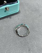 Okify Tiffany Lock Ring in White Gold with Diamonds - 2