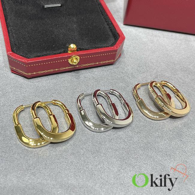 Okify Tiffany Lock Earrings with Diamonds Medium - 1