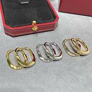 Okify Tiffany Lock Earrings with Diamonds Medium - 3