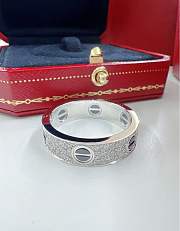 Okify Cartier Love Ring Diamond Paved Black Ceramic 6.5mm - 3