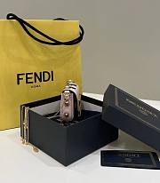 Okify Fendi Nano Baguette Charm Fendace Pink Leather Charm - 3