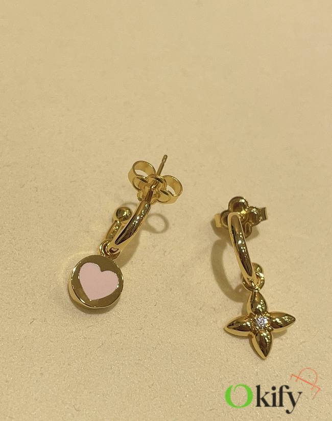 Okify LV Iconic Heart Earrings M01423 - 1