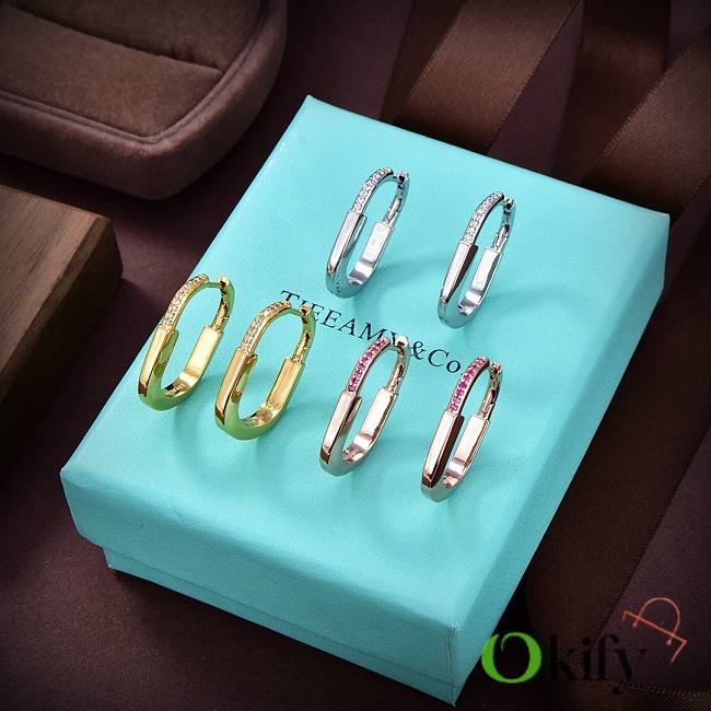 Okify Tiffany Lock Ring with Diamonds - 1