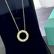 Okify Tiffany Schlumberger Sixteen Stone Circle Pendant Necklace - 1