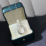 Okify Tiffany Lock Pendant in White Gold with Diamonds Medium - 1