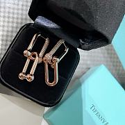 Okify Tiffany HardWear Large Link Earrings with Pave Diamonds - 5