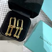 Okify Tiffany HardWear Large Link Earrings with Pave Diamonds - 4